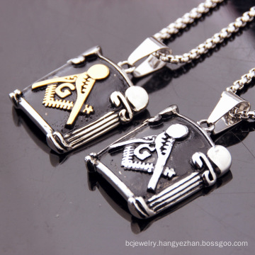 Hot Sale Silver Jewelry Stainless Steel Jewelry Charms Freemason Fashion Pendants Necklace
